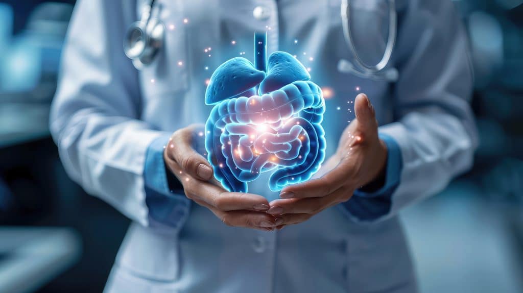 Gastrointestinal Health, Depict gastroenterology services and treatments for digestive disorders, emphasizing digestive health and wellness